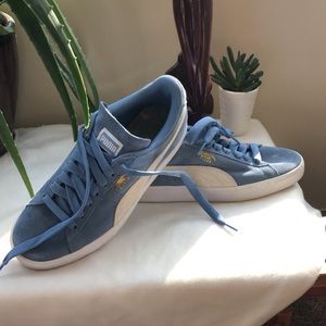 Blue Suede Puma Sneakers